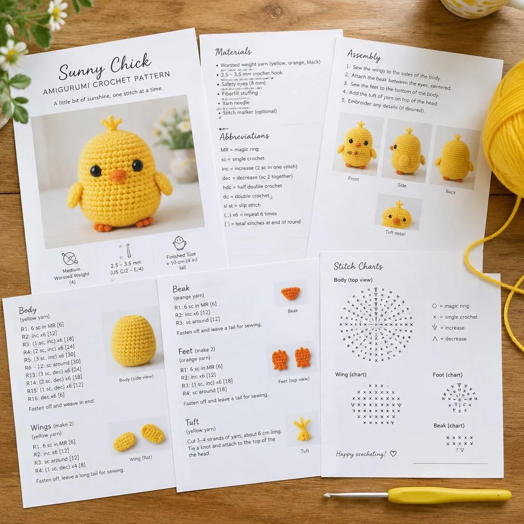 Sunny Chick Pattern (PDF)
